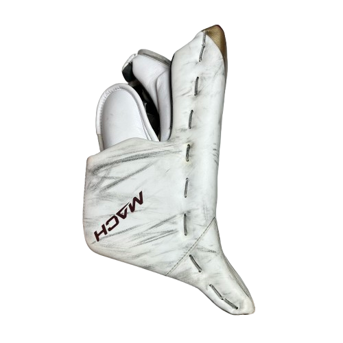 Bauer Supreme Mach - Bloqueur de gardien de but Pro Stock d'occasion (blanc/marron/or)
